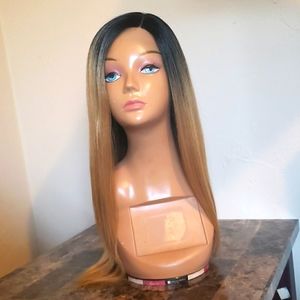Outre volume pressed straight synthetic wig